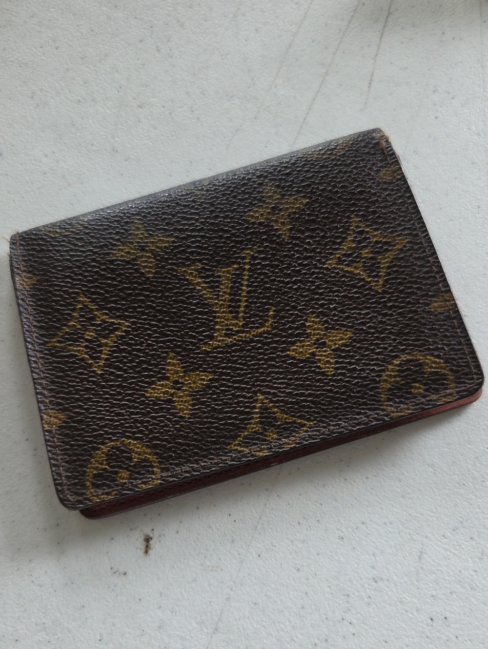 Louis Vuitton Monogram Card Holder Wallet - Brown & Gold Monogram